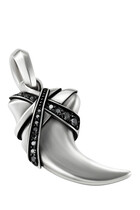 Cairo Wrap Claw Amulet, Sterling Silver & Diamonds